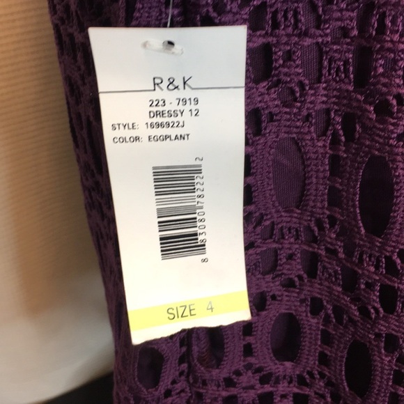 R&K purple dress NWT - Picture 5 of 7